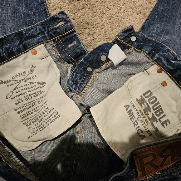 Mens RRL Polo Jeans - Picture 3 of 7